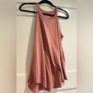 Glittering south triple blend fabric dusty rose ladies tank size Small